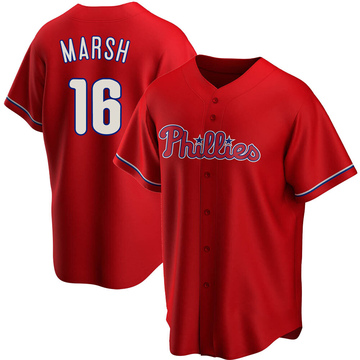 Replica Brandon Marsh Men's Philadelphia Phillies Red Alternate Jersey