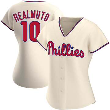 Replica J.T. Realmuto Women's Philadelphia Phillies Cream Alternate Jersey