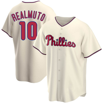 Replica J.T. Realmuto Youth Philadelphia Phillies Cream Alternate Jersey