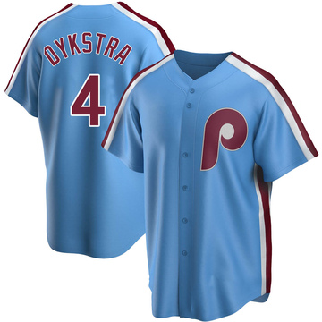 Replica Lenny Dykstra Youth Philadelphia Phillies Light Blue Road Cooperstown Collection Jersey