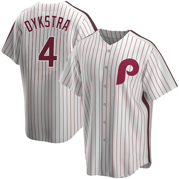 Replica Lenny Dykstra Youth Philadelphia Phillies White Home Cooperstown Collection Jersey