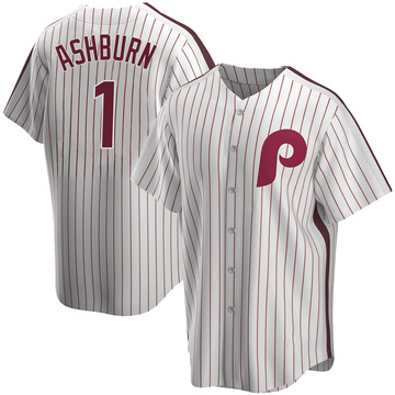 Replica Richie Ashburn Men's Philadelphia Phillies White Home Cooperstown Collection Jersey